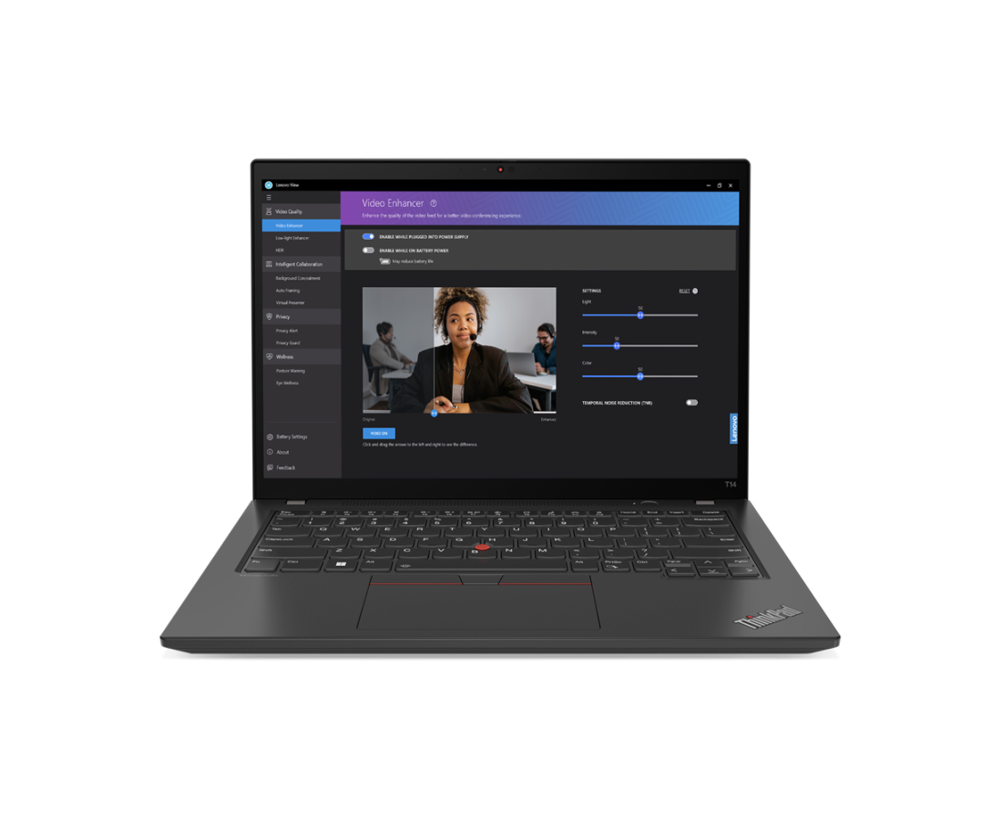 Lenovo Thinkpad T14 Gen 4, CPU: Core i5 - 1345U, RAM: RAM 16 GB, Ổ cứng: SSD M.2 512GB, Độ phân giải: FHD+, Card đồ họa: Intel UHD Graphics, Màu sắc: Thunder Black - hình số , 2 image