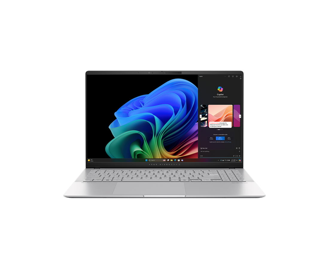 ASUS Vivobook S 15 S5507, CPU: X1P-64-100, RAM: RAM 16 GB, Ổ cứng: SSD 512GB, Độ phân giải : Quad HD+, Card đồ họa: Qualcomm Adreno, Kích thước màn hình: 15.6 inch, Loại màn hình: Laptop Non-Touch, Hệ điều hành: Windows 11 Home, Màu sắc: Cool Silver - hình số 