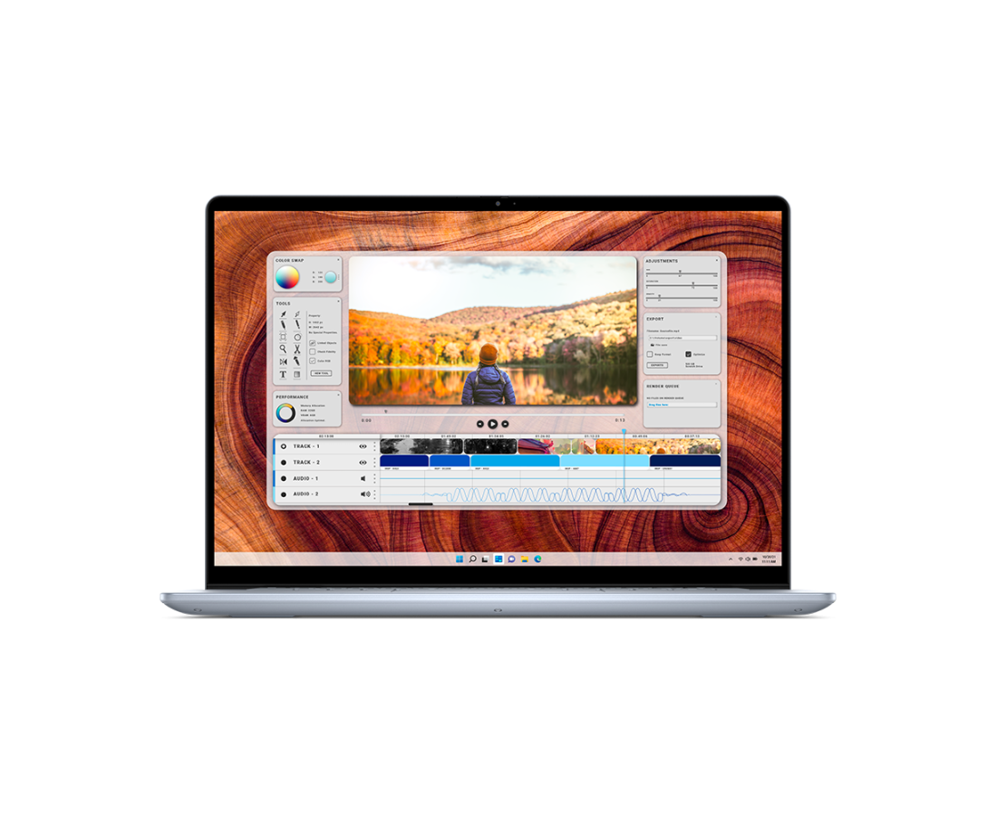 Dell Inspiron 16 Plus 7640, CPU: Core Ultra 7 - 155H, RAM: RAM 32GB, Ổ cứng: SSD 1TB, Độ phân giải: FHD+ Touch, Card đồ họa: Intel Arc Graphics, Màu sắc: Ice Blue - hình số , 10 image