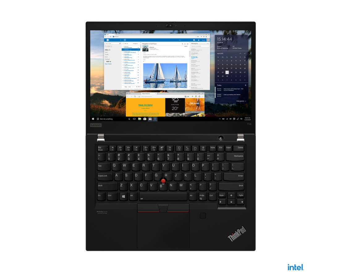 Lenovo Thinkpad T14 Gen 2, CPU: Core i5 - 1145G7, RAM: RAM 16 GB, Ổ cứng: SSD M.2 256GB, Độ phân giải: FHD, Card đồ họa: Intel Iris Xe Graphics, Màu sắc: Black - hình số , 2 image