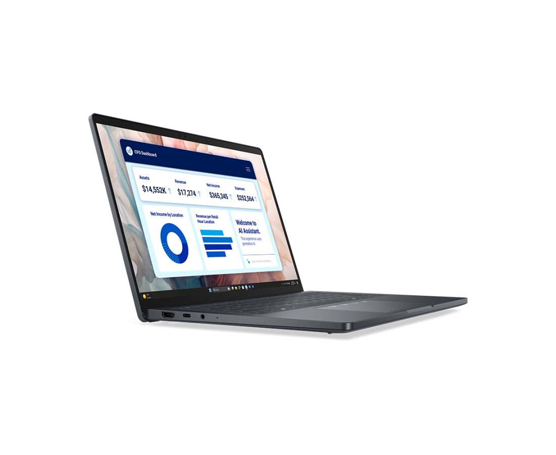 Dell Pro 14 Premium PA14250, CPU: Core Ultra 5 236V, RAM: RAM 16 GB, Ổ cứng: SSD 256GB, Độ phân giải : Full HD+, Card đồ họa: Intel Arc Graphics, Kích thước màn hình: 14 inch, Loại màn hình: Laptop Non-Touch, Hệ điều hành: Windows 11, Màu sắc: Black - hình số , 3 image