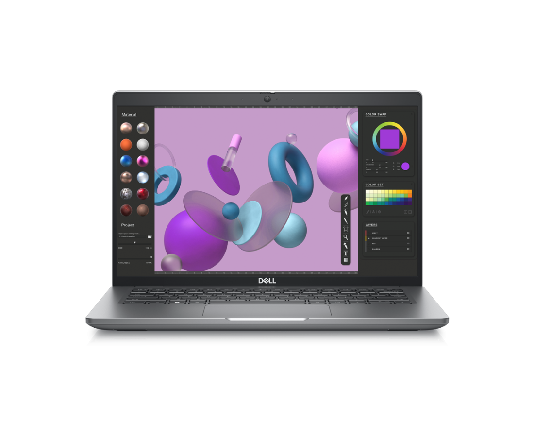 Dell Precision 3480, CPU: Core i7 1355U, RAM: RAM 16 GB, Ổ cứng: SSD 512GB, Độ phân giải : Full HD, Card đồ họa: Intel Graphic, Màu sắc: Titan Grey - hình số 