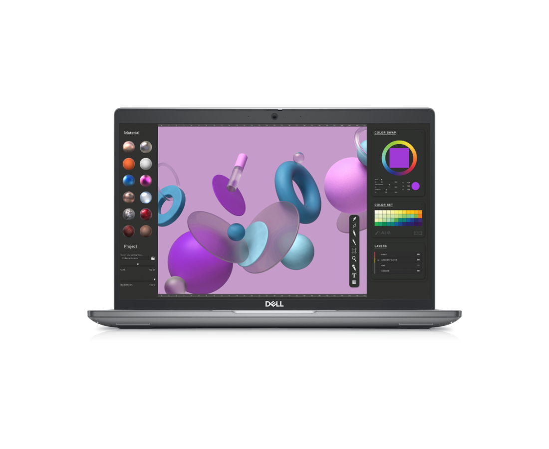 Dell Precision 3480, CPU: Core i7 1355U, RAM: RAM 16 GB, Ổ cứng: SSD 512GB, Độ phân giải : Full HD, Card đồ họa: Intel Graphic, Màu sắc: Titan Grey - hình số , 6 image