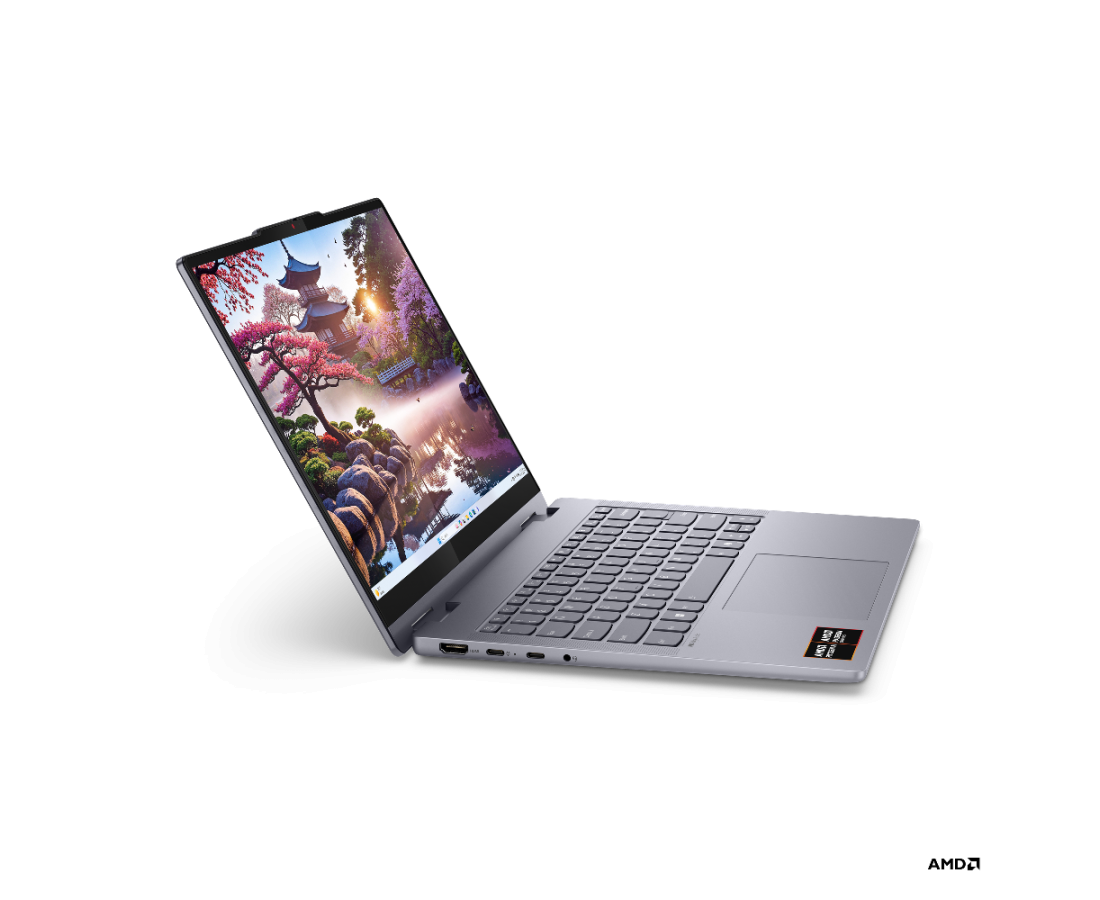 Lenovo IdeaPad 5 2 in 1 14AKP10, CPU: Ryzen AI 5 340, RAM: RAM 16 GB, Ổ cứng: SSD 256GB, Độ phân giải : Full HD+, Card đồ họa: AMD Radeon Graphics, Kích thước màn hình: 14 inch, Loại màn hình: Laptop Touch, Hệ điều hành: Windows 11, Màu sắc: Luna Grey - hình số , 10 image