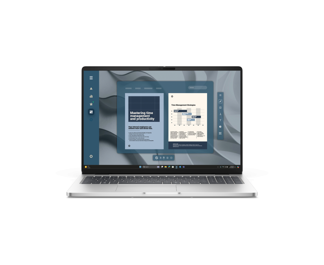 Dell Pro 16 PC16255, CPU: Ryzen AI 5 Pro 340, RAM: RAM 32 GB, Ổ cứng: SSD 512GB, Độ phân giải : Full HD+, Card đồ họa: AMD Radeon Graphics, Loại màn hình: Laptop Non-Touch, Màu sắc: Platinum Silver - hình số 