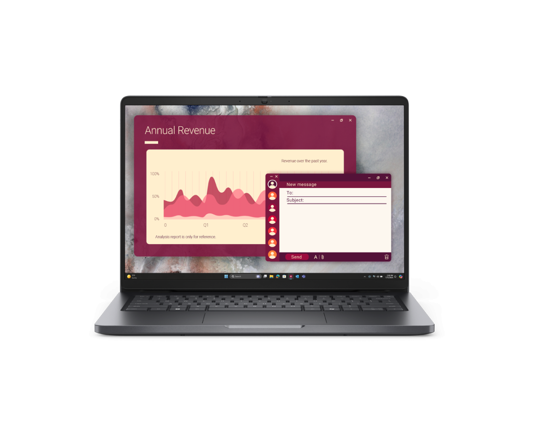 Dell Pro 14 PC14250, CPU: Core 7 150U, RAM: RAM 32 GB, Ổ cứng: SSD 512GB, Độ phân giải : Full HD+, Card đồ họa: Intel Graphic, Kích thước màn hình: 14 inch, Loại màn hình: Laptop Non-Touch, Hệ điều hành: Windows 11, Màu sắc: Magnetite - hình số 