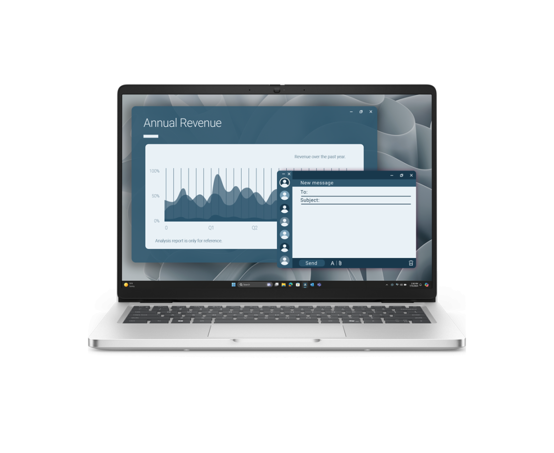Dell Pro 14 PC14255, CPU: Ryzen AI 5 Pro 340, RAM: RAM 32 GB, Ổ cứng: SSD 512GB, Độ phân giải : Full HD+, Loại màn hình: Laptop Non-Touch, Màu sắc: Platinum Silver - hình số 