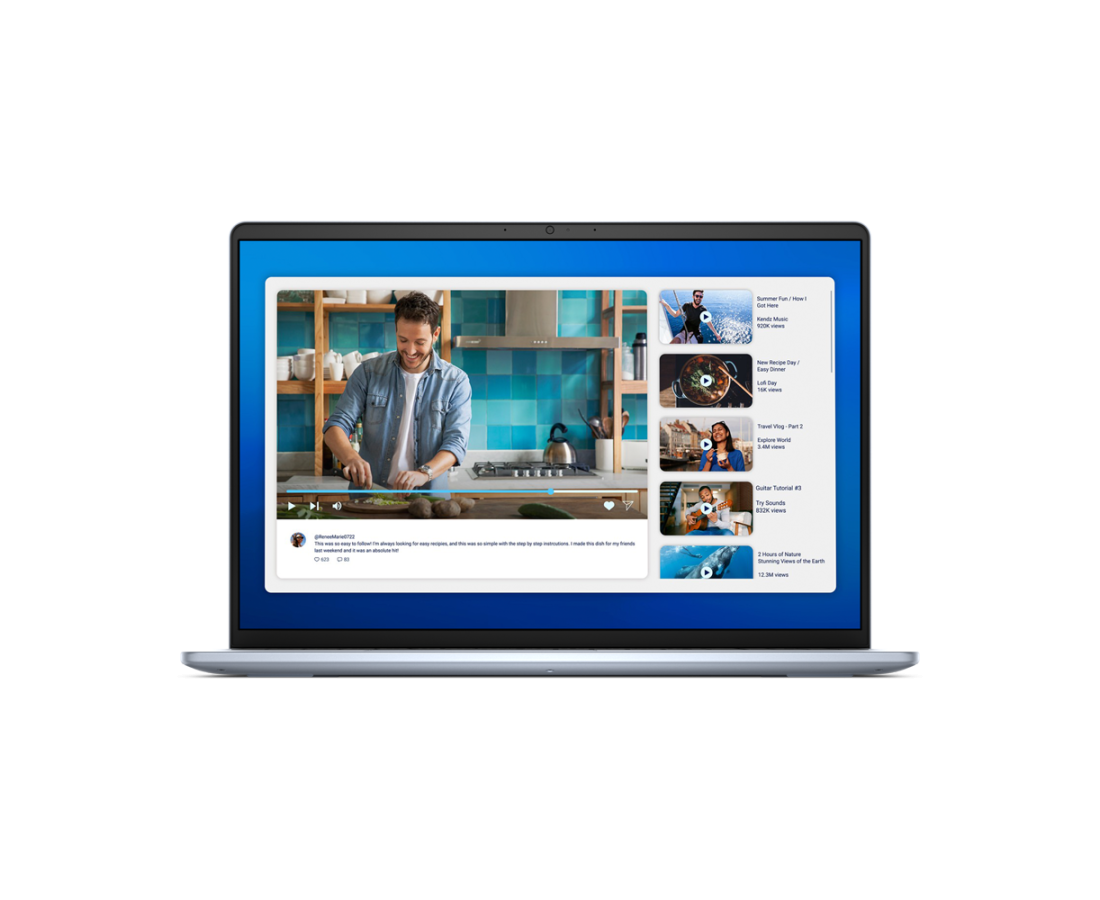 Dell 16 DC16250, CPU: Core 5 120U, RAM: RAM 16 GB, Ổ cứng: SSD 512GB, Độ phân giải : Full HD+, Card đồ họa: Intel Graphic, Kích thước màn hình: 16 inch, Loại màn hình: Laptop Touch, Hệ điều hành: Windows 11, Màu sắc: Ice Blue - hình số , 10 image