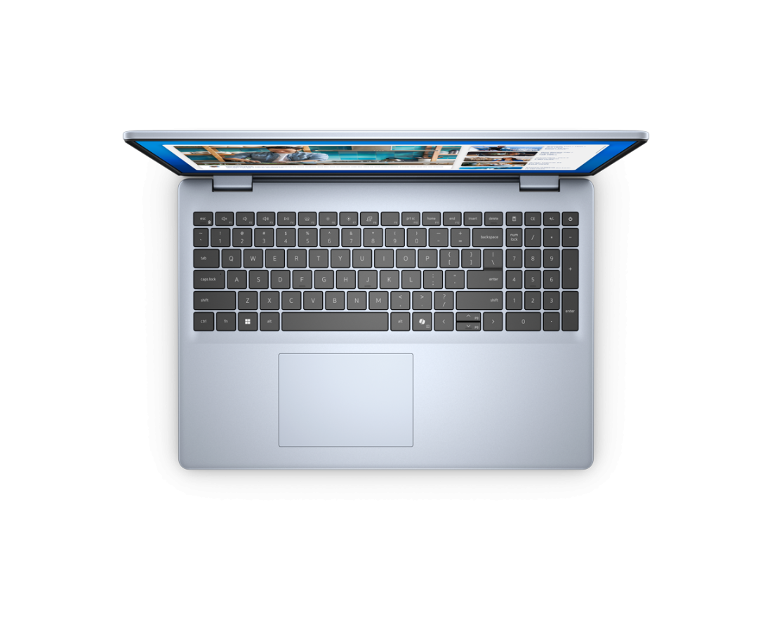 Dell 16 DC16250, CPU: Core 5 120U, RAM: RAM 16 GB, Ổ cứng: SSD 512GB, Độ phân giải : Full HD+, Card đồ họa: Intel Graphic, Kích thước màn hình: 16 inch, Loại màn hình: Laptop Touch, Hệ điều hành: Windows 11, Màu sắc: Ice Blue - hình số , 4 image