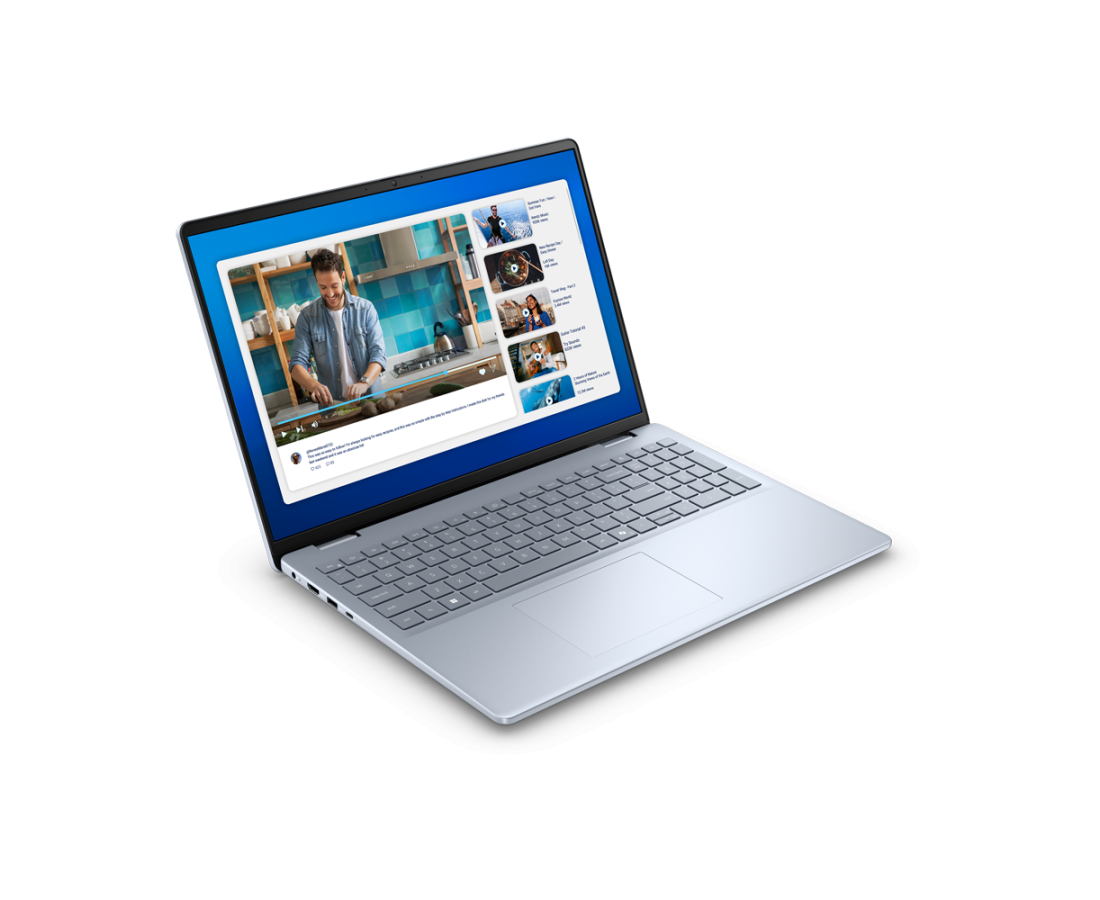 Dell 16 DC16251, CPU: Core 7 150U, RAM: RAM 16 GB, Ổ cứng: SSD 1TB, Độ phân giải : Full HD+, Card đồ họa: Intel Graphic, Kích thước màn hình: 16 inch, Loại màn hình: Laptop Non-Touch, Hệ điều hành: Windows 11, Màu sắc: Ice Blue - hình số , 2 image