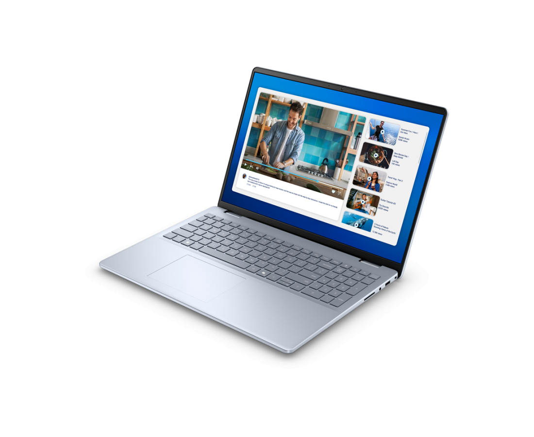 Dell 16 DC16251, CPU: Core 7 150U, RAM: RAM 16 GB, Ổ cứng: SSD 1TB, Độ phân giải : Full HD+, Card đồ họa: Intel Graphic, Kích thước màn hình: 16 inch, Loại màn hình: Laptop Non-Touch, Hệ điều hành: Windows 11, Màu sắc: Ice Blue - hình số , 3 image