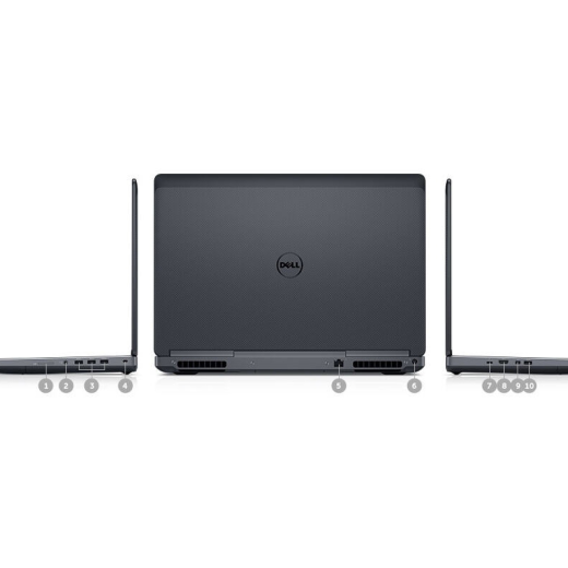 Dell Precision 7720, CPU:  Core i7 7820HQ, RAM: RAM 32 GB, Ổ cứng: SSD 512GB, Độ phân giải: Full HD, Card đồ họa: Quadro P3000 - hình số , 6 image