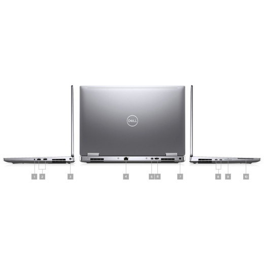 Dell Precision 7540, CPU: Core i7 9850H, RAM: RAM 16 GB, Ổ cứng: SSD 512GB, Độ phân giải: Full HD, Card đồ họa: Radeon Pro WX 3200 - hình số , 5 image