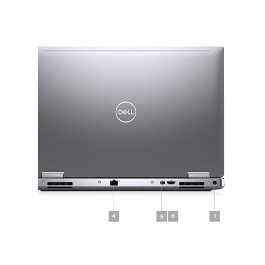 Dell Precision 7540, CPU: Core i7 9850H, RAM: RAM 8 GB, Ổ cứng: SSD 256GB, Độ phân giải: Full HD, Card đồ họa: Quadro T2000 - hình số , 5 image