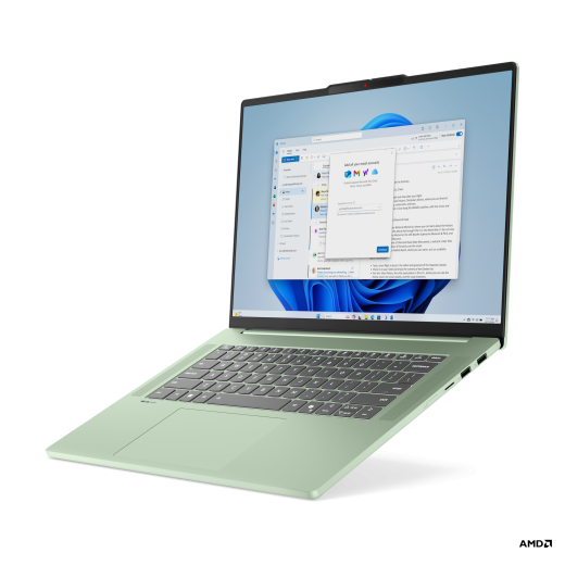 Lenovo IdeaPad Slim 5 15ARP10 - hình số , 6 image Lenovo IdeaPad Slim 5 15ARP10, CPU: Ryzen 7 7735HS, RAM: RAM 16 GB, Ổ cứng: SSD 1TB, Độ phân giải: Full HD+, Card đồ họa: AMD Radeon Graphics, Kích thước màn hình: 15.3 inch, Loại màn hình: Laptop Non-Touch, Hệ điều hành: Windows 11, Màu sắc: Seafoam Green - hình số , 6 image