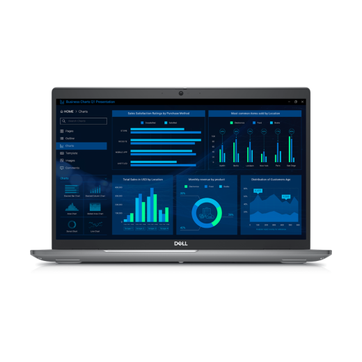 Dell Precision 3581, CPU: Core i7 13800H, RAM: RAM 16GB, Ổ cứng: SSD 512GB, Độ phân giải: FHD, Card đồ họa: NVIDIA RTX A500, Màu sắc: Dark Gray - hình số , 5 image