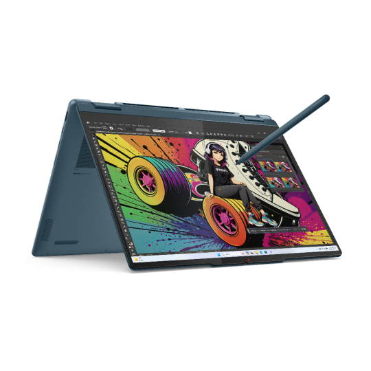 Lenovo Yoga 7 2 in 1 14AKP10, CPU: Ryzen AI 5 340, RAM: RAM 16 GB, Ổ cứng: SSD 512GB, Độ phân giải : Quad HD+, Card đồ họa: AMD Radeon Graphics, Kích thước màn hình: 14 inch, Loại màn hình: Laptop Touch, Hệ điều hành: Windows 11, Màu sắc: Tidal Teal - hình số 
