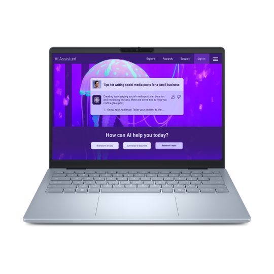 Dell 14 Plus DB14250, CPU: Core Ultra 5 226V, RAM: RAM 16 GB, Ổ cứng: SSD 512GB, Độ phân giải : Full HD+, Màu sắc: Ice Blue - hình số 