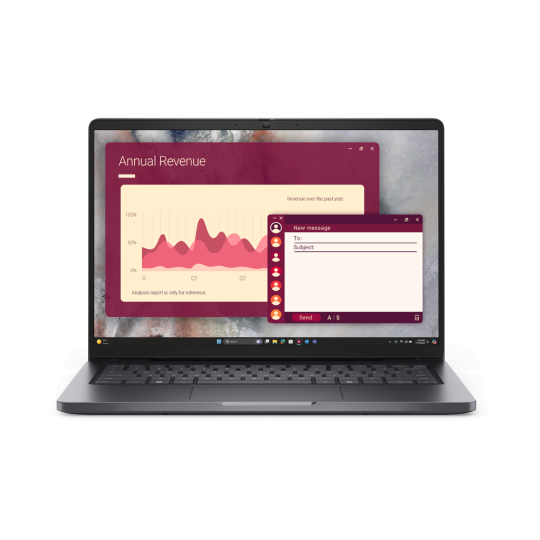 Dell Pro 14 PC14250, CPU: Core 7 250U, RAM: RAM 64 GB, Ổ cứng: SSD 1TB, Độ phân giải : Full HD+, Card đồ họa: Intel Graphic, Kích thước màn hình: 14 inch, Loại màn hình: Laptop Touch, Hệ điều hành: Windows 11, Màu sắc: Magnetite - hình số 