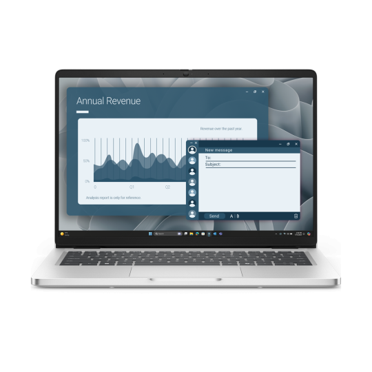 Dell Pro 14 PC14255, CPU: Ryzen AI 5 Pro 340, RAM: RAM 32 GB, Ổ cứng: SSD 512GB, Độ phân giải : Full HD+, Loại màn hình: Laptop Non-Touch, Màu sắc: Platinum Silver - hình số 