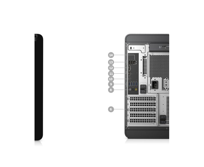 DELL XPS Tower 8920 CHASSIS ONLY i7 7700 24GB SSD 256GB+1TB HDD AMD RX-480 8GB