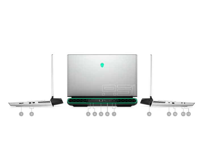 Alienware Area 51M R2, CPU: Core i7 10700, RAM: RAM 16 GB, Ổ cứng: SSD 256GB, Độ phân giải: Full HD, Card đồ họa: GTX 1660Ti - hình số , 11 image