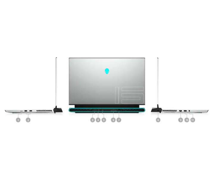 Alienware M15 R3, CPU: Core i7 10750H, RAM: RAM 16 GB, Ổ cứng: SSD 256GB, Độ phân giải : Full HD, Card đồ họa: GTX 1660Ti - hình số , 9 image