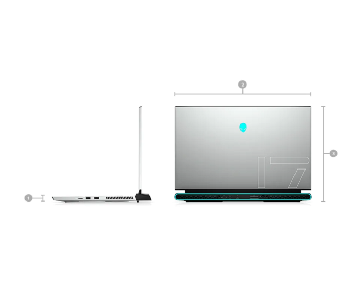 Alienware M17 R3, CPU: Core i7 10750H, RAM: RAM 16 GB, Ổ cứng: SSD 512GB, Độ phân giải: Full HD, Card đồ họa: RTX 2060 - hình số , 8 image