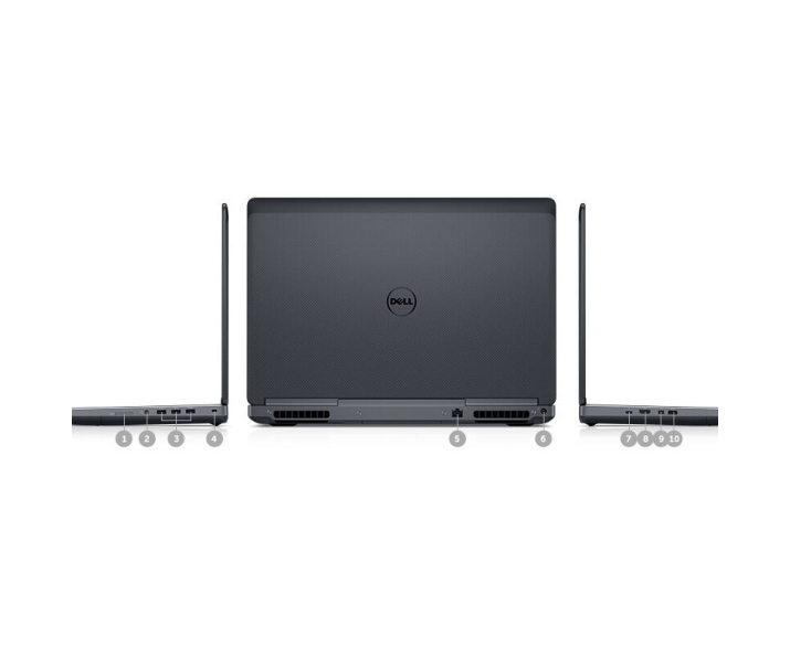 Dell Precision 7720, CPU:  Core i7 7820HQ, RAM: RAM 32 GB, Ổ cứng: SSD 512GB, Độ phân giải: Full HD, Card đồ họa: Quadro P3000 - hình số , 6 image