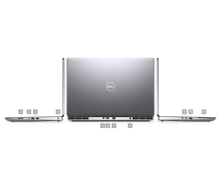 Dell Precision 7750, CPU: Core i7 10850H, RAM: RAM 16 GB, Ổ cứng: SSD 512GB, Độ phân giải : Full HD, Card đồ họa: Quadro RTX 3000 - hình số , 6 image