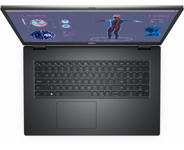 Dell Precision 7780, CPU: Core i7 13850HX, RAM: RAM 64GB, Ổ cứng: SSD 1TB, Độ phân giải: FHD, Card đồ họa: NVIDIA RTX 3500 Ada, Màu sắc: Grey - hình số , 3 image