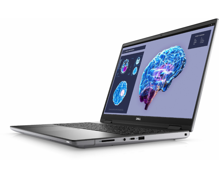 Dell Precision 7680, CPU: Core i9 13950HX, RAM: RAM 64GB, Ổ cứng: SSD 1TB, Độ phân giải: FHD+, Card đồ họa: NVIDIA RTX 3500 Ada, Màu sắc: Dark Gray - hình số , 3 image