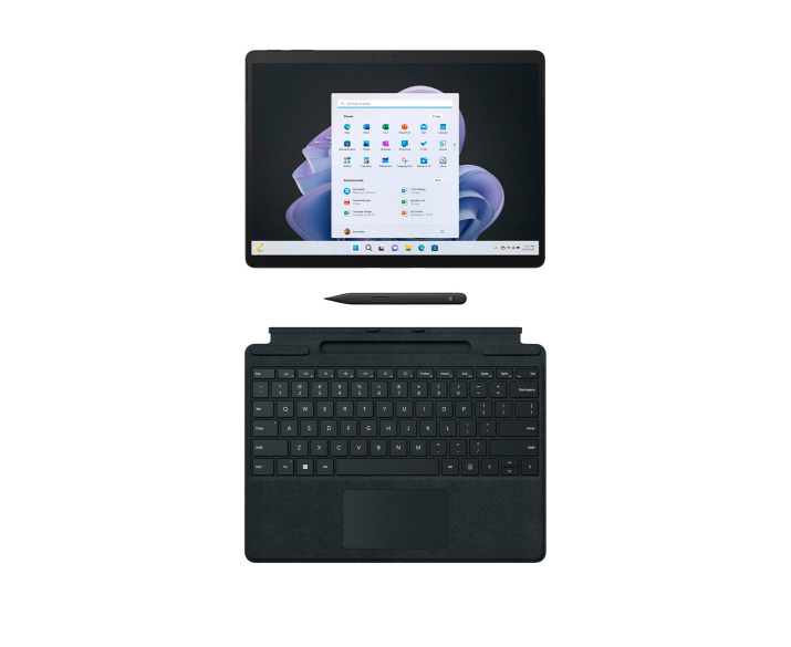Microsoft Surface Pro 9, CPU: Core i7 - 1255U, RAM: 16GB, Ổ cứng: SSD M.2 512GB, Độ phân giải: 2.8K (2880 x 1920), Card đồ họa: Intel Iris Xe Graphics, Màu sắc: Graphite - hình số , 5 image