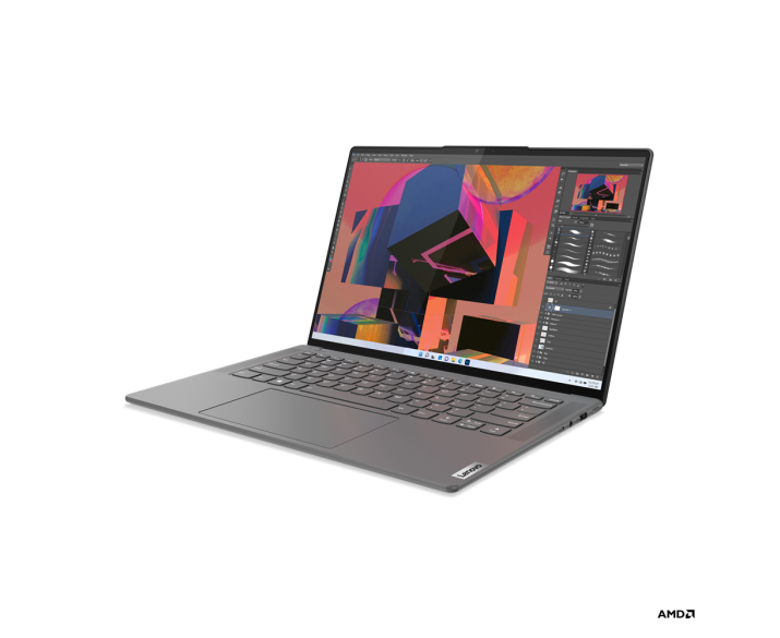 Lenovo Slim 7 ProX 14ARH7, CPU: Ryzen 7 6800HS, RAM: RAM 16 GB, Ổ cứng: SSD 1TB, Độ phân giải: Quad HD+ Touch, Card đồ họa: RTX 3050, Màu sắc: Storm Grey - hình số , 12 image