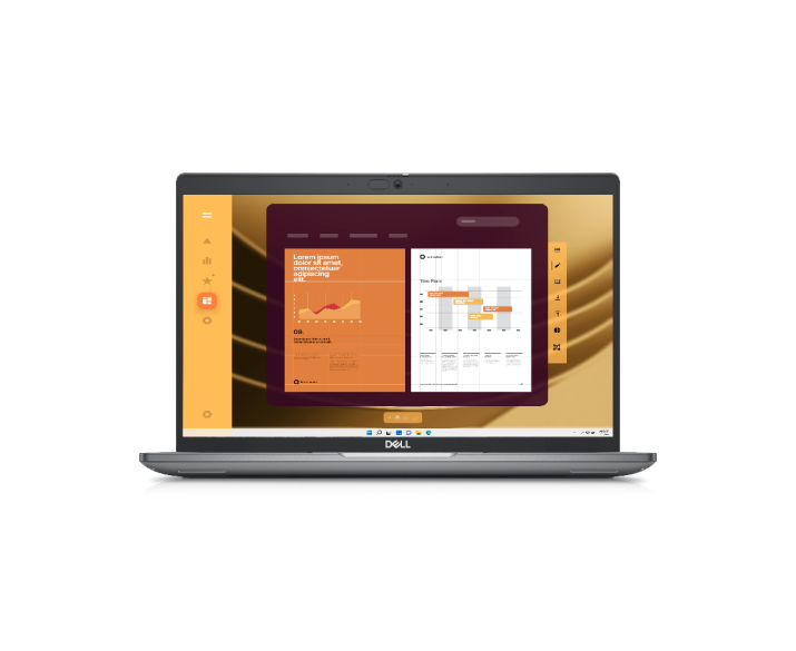 Dell Latitude 5450, CPU: Core Ultra 7 165H, RAM: RAM 16 GB, Ổ cứng: SSD 512GB, Độ phân giải : Full HD, Card đồ họa: Intel Graphic, Màu sắc: Dark Gray - hình số , 2 image