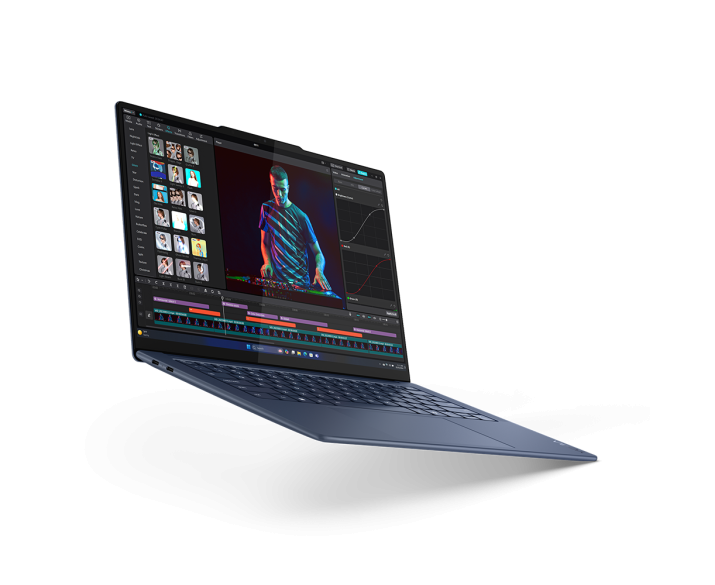 Lenovo Yoga Slim 7 14Q8X9, CPU: X1E-78-100, RAM: RAM 16 GB, Ổ cứng: SSD 512GB, Độ phân giải: Quad HD+, Card đồ họa: Qualcomm Adreno, Kích thước màn hình: 14.5 inch, Loại màn hình: Laptop Touch, Hệ điều hành: Windows 11, Màu sắc: Cosmic Blue - hình số , 5 image