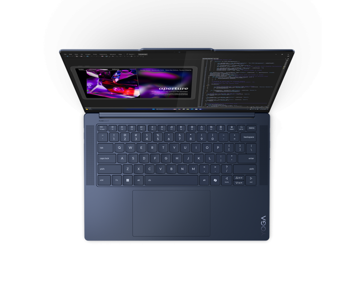 Lenovo Yoga Slim 7 14Q8X9, CPU: X1E-78-100, RAM: RAM 16 GB, Ổ cứng: SSD 512GB, Độ phân giải: Quad HD+, Card đồ họa: Qualcomm Adreno, Kích thước màn hình: 14.5 inch, Loại màn hình: Laptop Touch, Hệ điều hành: Windows 11, Màu sắc: Cosmic Blue - hình số , 2 image