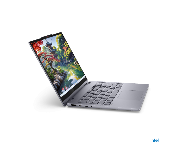 Lenovo IdeaPad 5 2 in 1 14IAL10, CPU: Core Ultra 5 225U, RAM: RAM 8 GB, Ổ cứng: SSD 256GB, Độ phân giải : Full HD+, Card đồ họa: Intel Graphic, Kích thước màn hình: 14 inch, Loại màn hình: Laptop Touch, Hệ điều hành: Windows 11, Màu sắc: Luna Grey - hình số , 4 image
