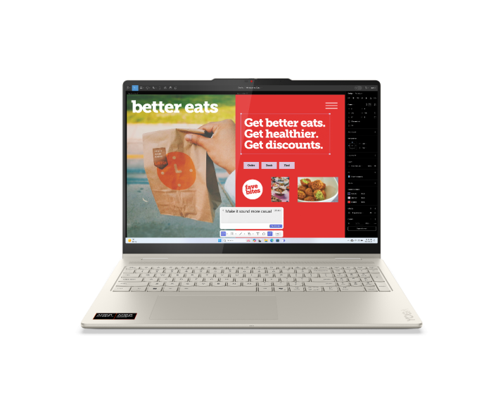 Lenovo Yoga 7 2 in 1 16AKP10, CPU: Ryzen AI 5 340, RAM: RAM 16 GB, Ổ cứng: SSD 512GB, Độ phân giải: Full HD+, Card đồ họa: AMD Radeon Graphics, Kích thước màn hình: 16 inch, Loại màn hình: Laptop Touch, Hệ điều hành: Windows 11, Màu sắc: Seashell - hình số , 16 image