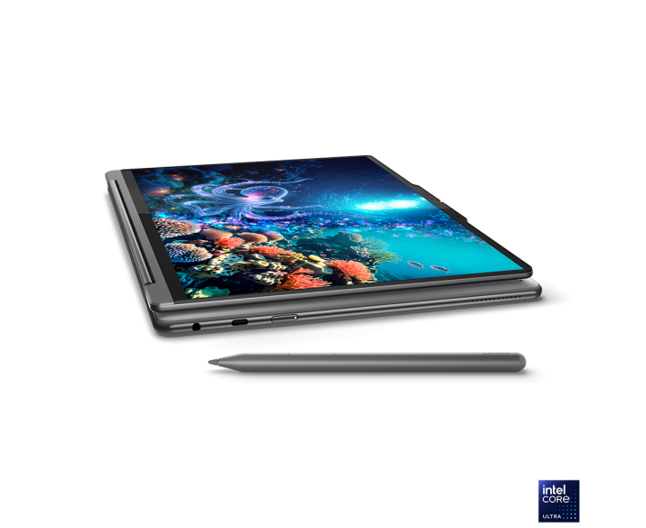 Lenovo Yoga 9 2 in 1 14ILL10, CPU: Core Ultra 7 258V, RAM: RAM 32 GB, Ổ cứng: SSD 1TB, Độ phân giải: Ultra HD+, Card đồ họa: Intel Arc Graphics, Kích thước màn hình: 14 inch, Loại màn hình: Laptop Touch, Hệ điều hành: Windows 11, Màu sắc: Luna Grey - hình số , 3 image