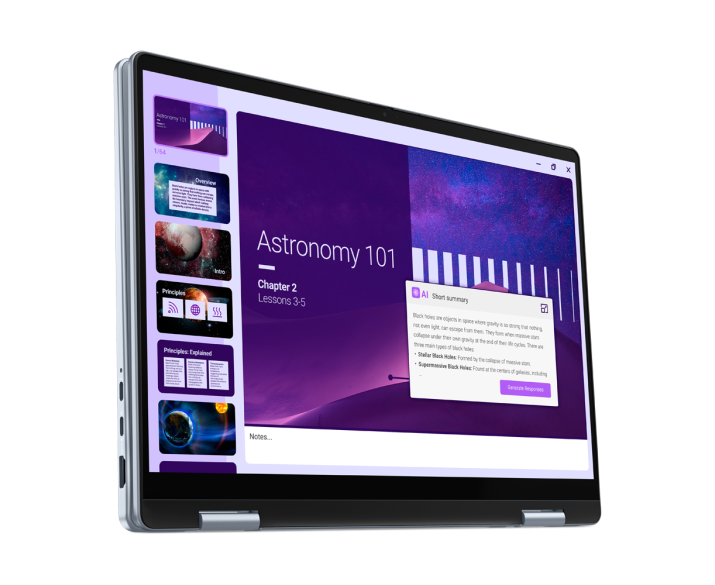 Dell 14 Plus 2 in 1 DB04250, CPU: Core Ultra 7 256V, RAM: RAM 16 GB, Ổ cứng: SSD 1TB, Độ phân giải: Full HD+, Màu sắc: Ice Blue - hình số , 3 image