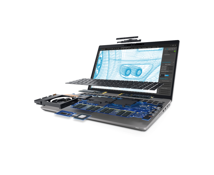 Dell Precision 3561, CPU: Core i7 11800H, RAM: RAM 16 GB, Ổ cứng: SSD 512GB, Độ phân giải: Full HD, Card đồ họa: Quadro T1200 - hình số , 8 image
