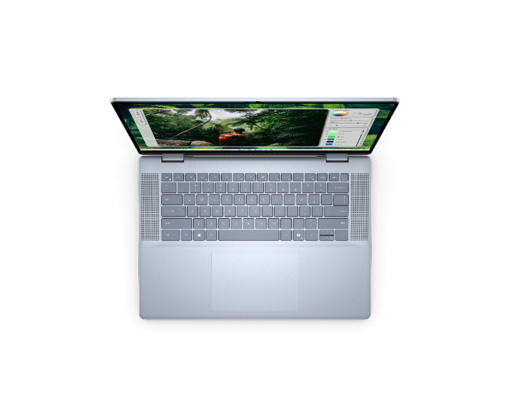 Dell Inspiron 16 7640 2 in 1, CPU: Core Ultra 7 155H, RAM: RAM 16 GB, Ổ cứng: SSD 1TB, Độ phân giải: Full HD+ Touch, Card đồ họa: Intel Arc Graphics, Màu sắc: Ice Blue - hình số , 2 image