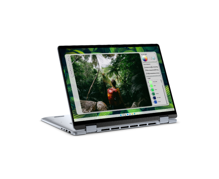 Dell Inspiron 16 7640 2 in 1, CPU: Core Ultra 7 155H, RAM: RAM 16 GB, Ổ cứng: SSD 1TB, Độ phân giải: Full HD+ Touch, Card đồ họa: Intel Arc Graphics, Màu sắc: Ice Blue - hình số , 5 image
