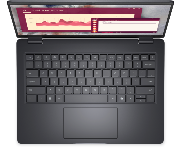 Dell Pro 14 PC14250, CPU: Core 3 100U, RAM: RAM 8 GB, Ổ cứng: SSD 256GB, Độ phân giải: Full HD+, Card đồ họa: Intel Graphic, Kích thước màn hình: 14 inch, Loại màn hình: Laptop Touch, Hệ điều hành: Windows 11, Màu sắc: Magnetite - hình số , 2 image