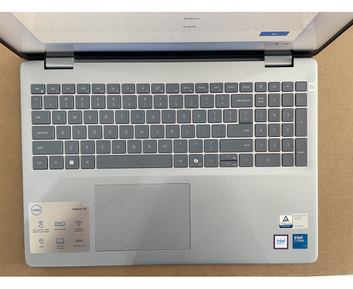 Dell Inspiron 5640 (Cũ đẹp 98%), CPU: Core 7 150U, RAM: RAM 16 GB, Ổ cứng: SSD 1TB, Độ phân giải: Full HD+, Card đồ họa: Intel Graphic, Loại màn hình: Laptop Touch, Hệ điều hành: Windows 11, Màu sắc: Ice Blue, Tình trạng: Đẹp 98% - hình số , 5 image