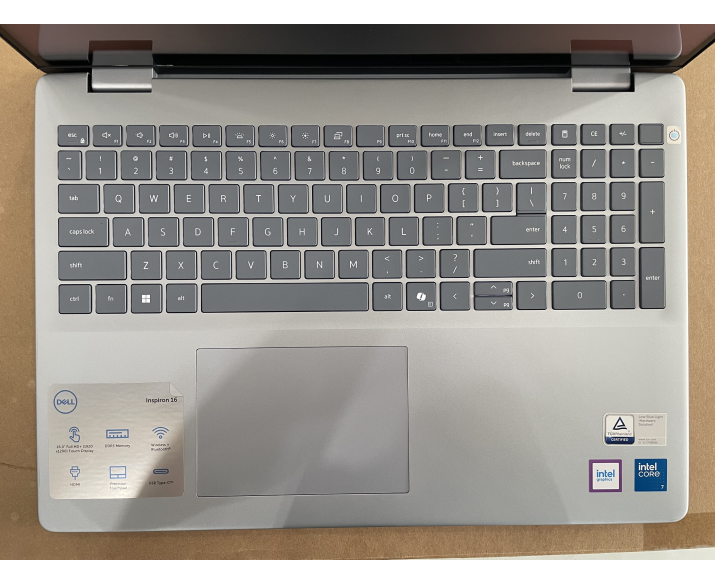 Dell Inspiron 5640 (Cũ đẹp 99%), CPU: Core 7 150U, RAM: RAM 16 GB, Ổ cứng: SSD 1TB, Độ phân giải: Full HD+, Card đồ họa: Intel Graphic, Loại màn hình: Laptop Touch, Hệ điều hành: Windows 11, Màu sắc: Ice Blue, Tình trạng: Đẹp 99% - hình số , 4 image