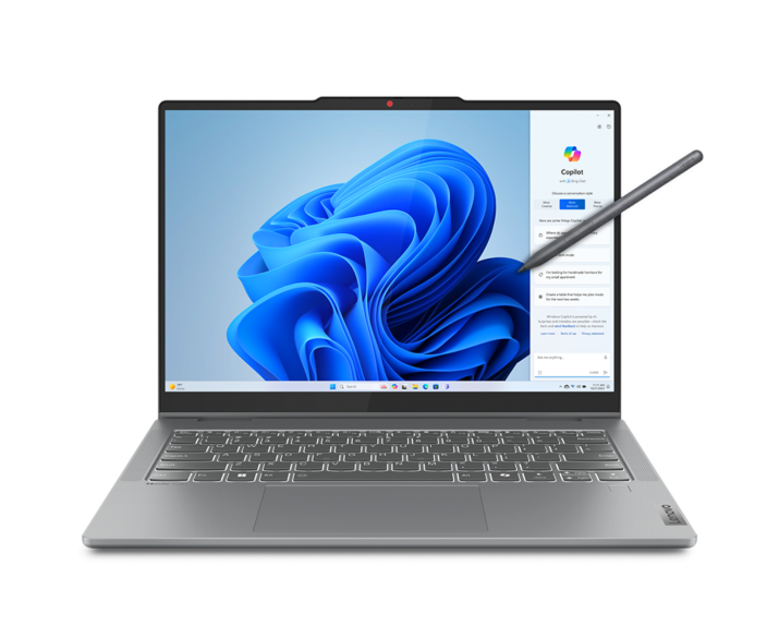  Lenovo IdeaPad 5 2 in 1 14AGP11, CPU: Ryzen AI 7 445, RAM: RAM 32 GB, Ổ cứng: SSD 1TB, Độ phân giải: Full HD+, Card đồ họa: AMD Radeon Graphics, Kích thước màn hình: 14 inch, Loại màn hình: Laptop 2 in 1, Hệ điều hành: Windows 11, Màu sắc: Cosmic Blue, Tình trạng: New 100% - hình số , 2 image