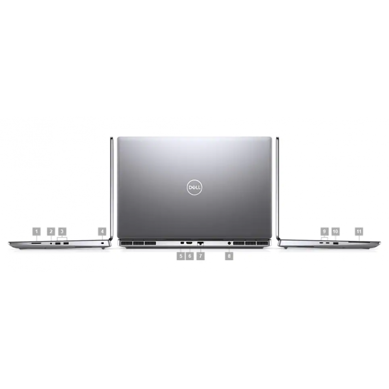 Dell Precision 7750, CPU: Core Processor i7-10850H, RAM: 16 GB, Ổ cứng: SSD M.2 512GB, Độ phân giải : Full HD (1920 x 1080), Card đồ họa: NVIDIA Quadro RTX 4000 - hình số , 6 image