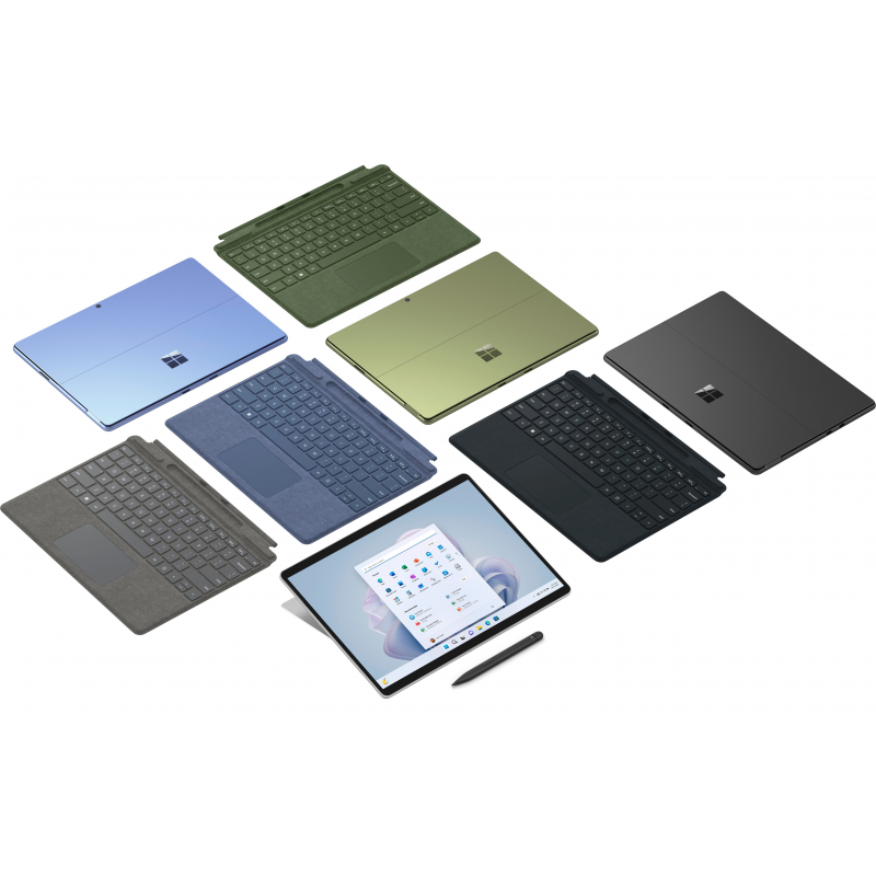 Microsoft Surface Pro 9, CPU: Core i7 - 1255U, RAM: 16GB, Ổ cứng: SSD M.2 512GB, Độ phân giải: 2.8K (2880 x 1920), Card đồ họa: Intel Iris Xe Graphics, Màu sắc: Graphite - hình số , 7 image